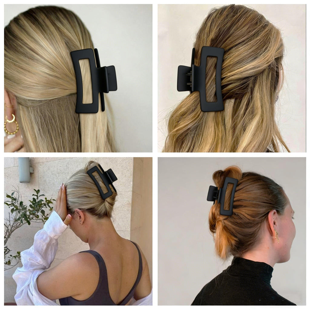 SMKSL 8 Pcs Hair Claw Clips for Women & Girls 2 Styles Hair Accessories
