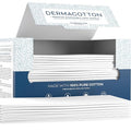 Dermacotton 100% Pure Cotton Face Towels – 80 Count Large Disposable Wash Cloths for Face Washing, Makeup Removal & Acne Care | Ultra Soft, Hypoallergenic & Fragrance-Free