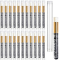 TUZAZO Black Lash Shampoo Brushes with Travel Tubes, 40 Pieces Set