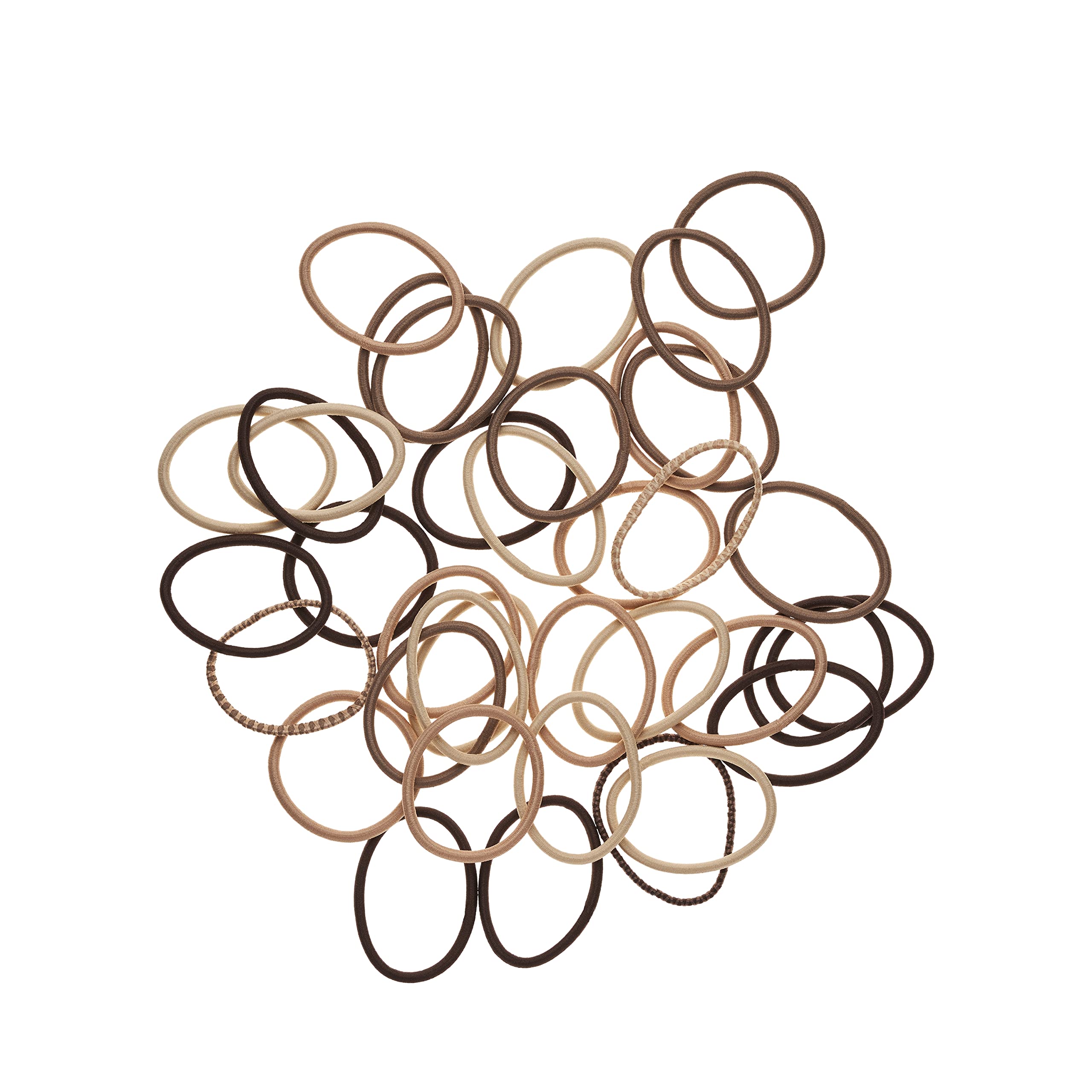 Goody Ouchless Hair Elastics – No Pull, No Breakage, Tangle-Free Hold for Thick, Curly, Coily & Textured Hair – 37 Count, Blonde, Long-Lasting Ponytail Holders for Women & Men