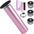 FancyJun Electric Foot Callus Remover with 120pcs Sandpaper Discs(3 Sizes), Professional 800RPM Aluminum 4.8 Inches Callus Remover for Feet, Stepless Speed Control for Dead Skin (Purple)