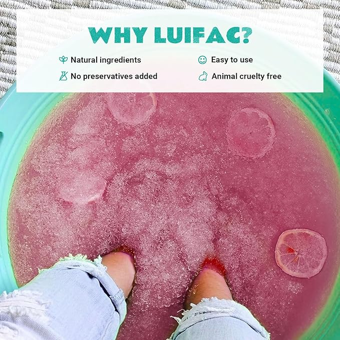 Foot Soak, 3 Pack Jelly Spa Pedicure Spa, Bubble Foot Bath Spa, Salon Pedi, Relaxation,Foot Salt Soak for Stubborn Foot Odor Tired Dry Cracked Feet Foot Care for Women Men(Lavender)