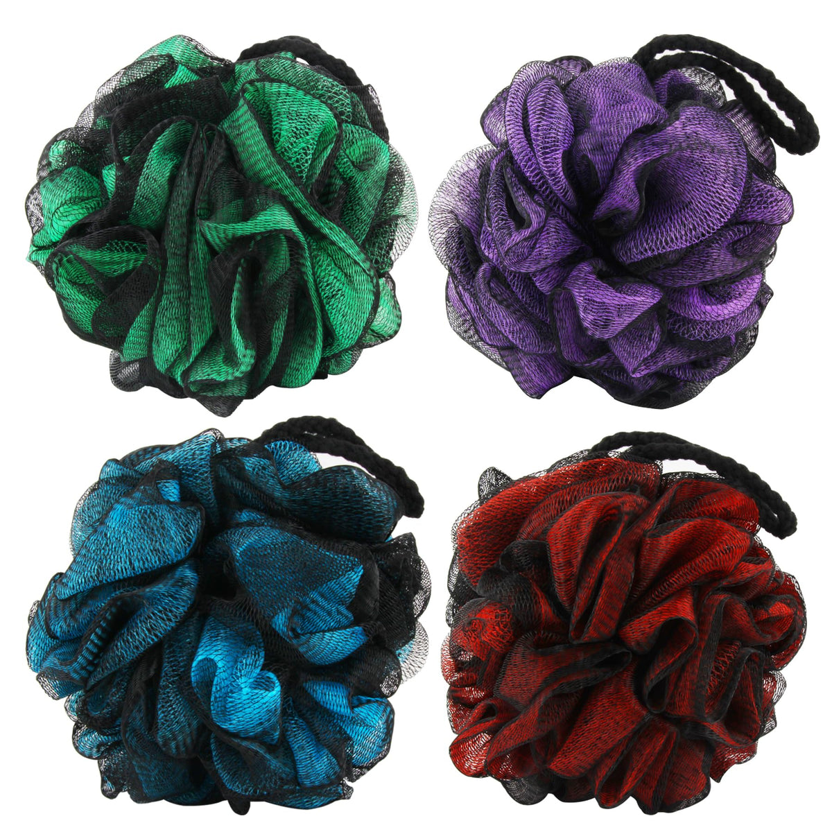 Chuya Bath Loofahs Sponges 80g XL Size,4 Pack Shower Sponge Exfoliating