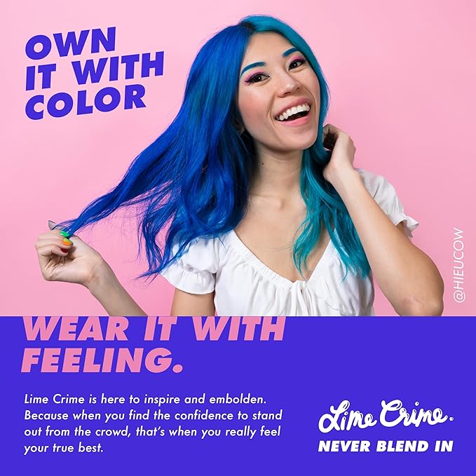 Lime Crime Unicorn Hair Color Prep Kit, 4-Piece Set - Professional Grade Hair Care Coloring Set Includes Mixing Bowl, Dye Color Brush, Pair of Gloves & 2 Hair Clips - Perfect for Bleaching & Hair Dye