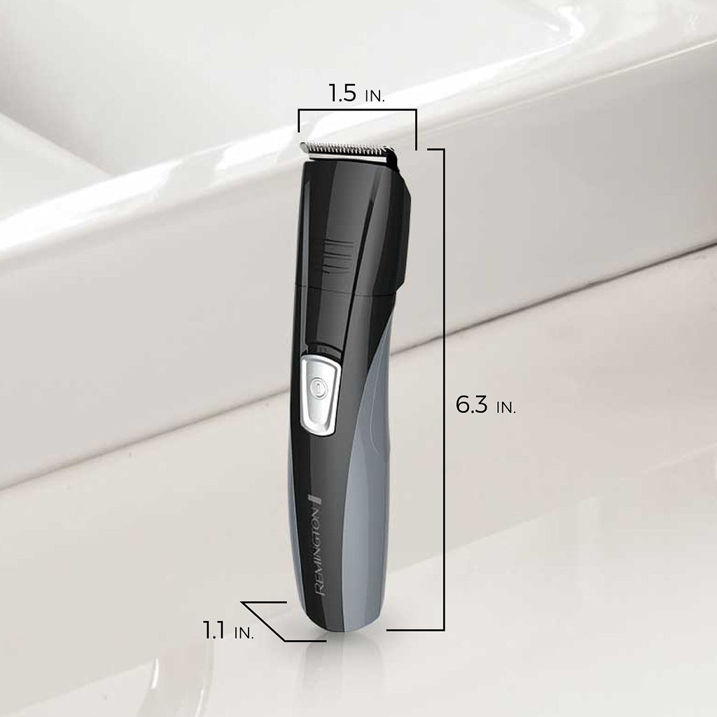 Remington Head to Toe Advanced Rechargeable Powered Body Groomer Kit, Beard Trimmer (10 Pieces), 6.3 Inch