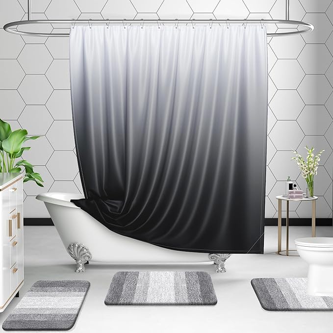 OLANLY Microfiber Bathroom Rugs Sets 3 Piece, 30"x20"+24"x16"+24"x20"