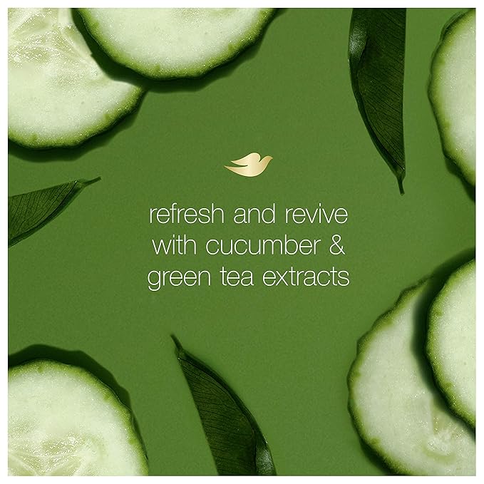 Dove go fresh Refreshing Body Wash Revitalizes and Refreshes Skin Cucumber and Green Tea Effectively Washes Away Bacteria While Nourishing Your Skin 11 oz