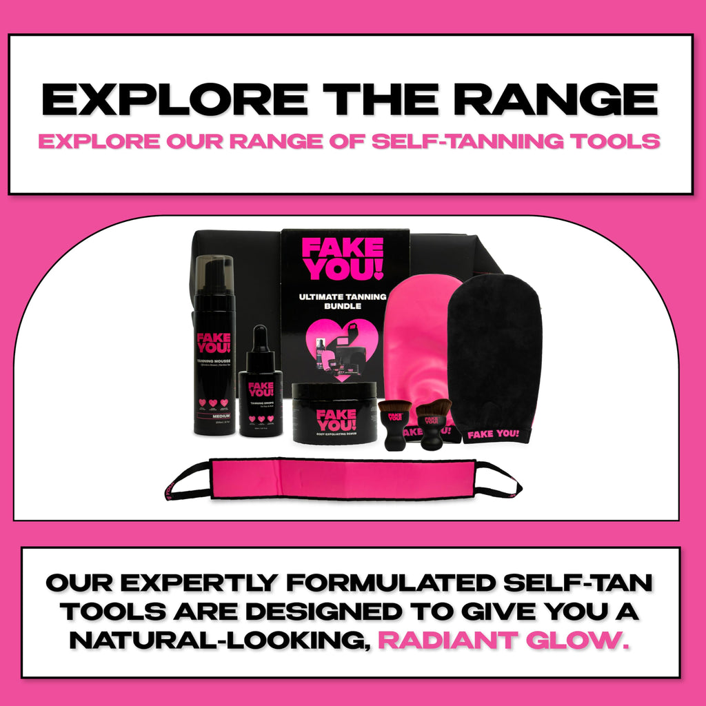 Fake You! Tanning Drops – Self Tanner for Natural Glow – Buildable Face & Body Tan – Streak-Free Finish – Long-Lasting Hydration/Sunless Tanning – 30ml