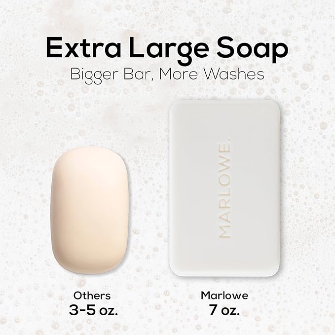 MARLOWE. Bar Soap for Men, Moisturizing Body Soap,Sage + Fir, 7 oz(12 Bars)