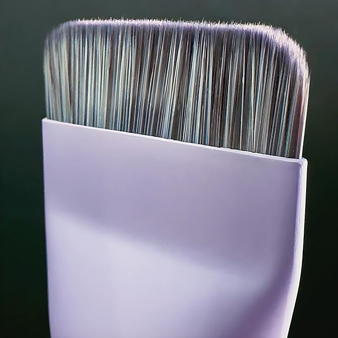 Ink Permanent Makeup Brush Set, Flat Foundation Brush, Sponge & Spatula Kit