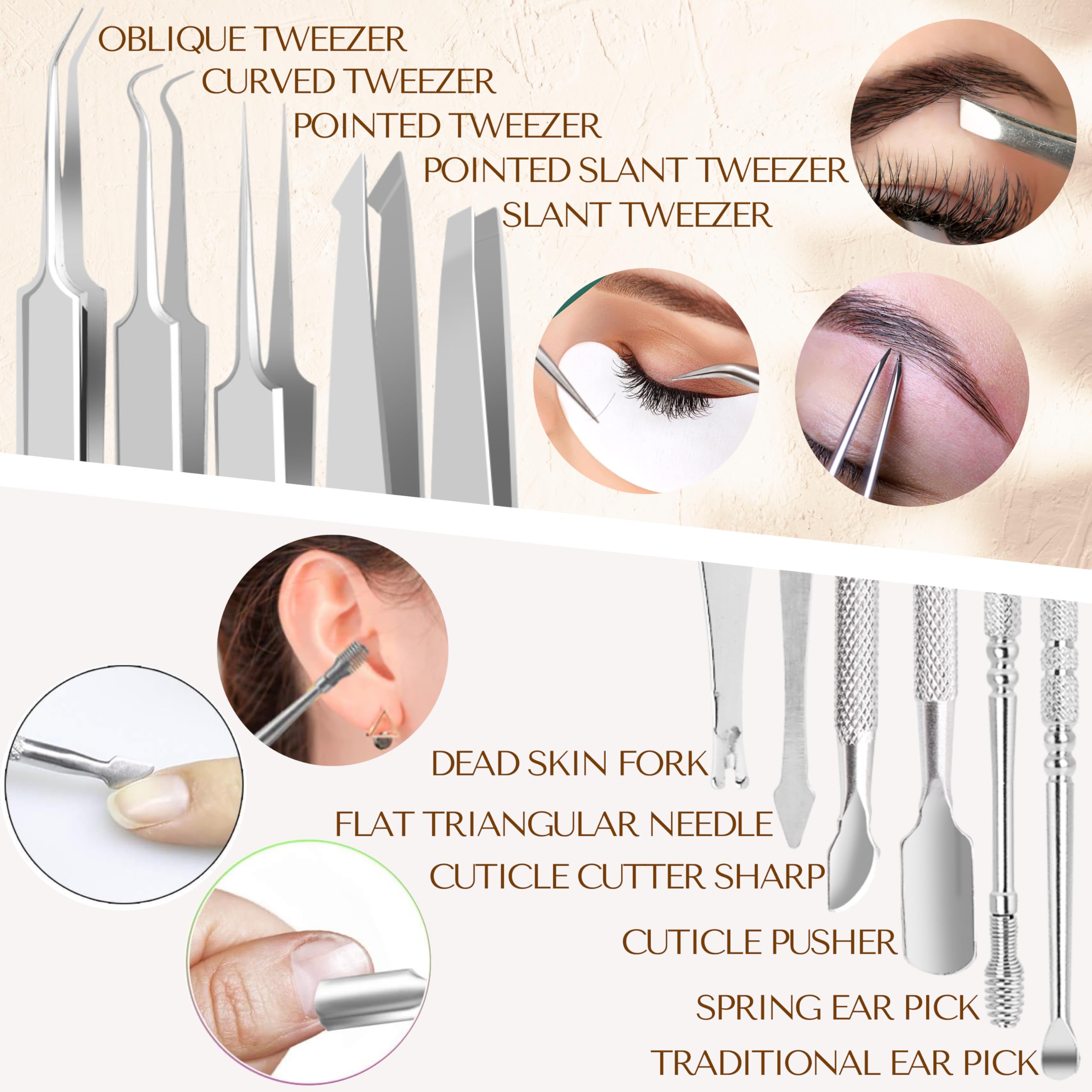 16 Pcs Blackhead Remover Tools 410 Grade Stainless Steel | Pimple Popper Tool Kit | Stainless Steel Professional Pimple Extractor Tool Kit for Blackheads, Comdone, Acne, Zit, and Whiteheads