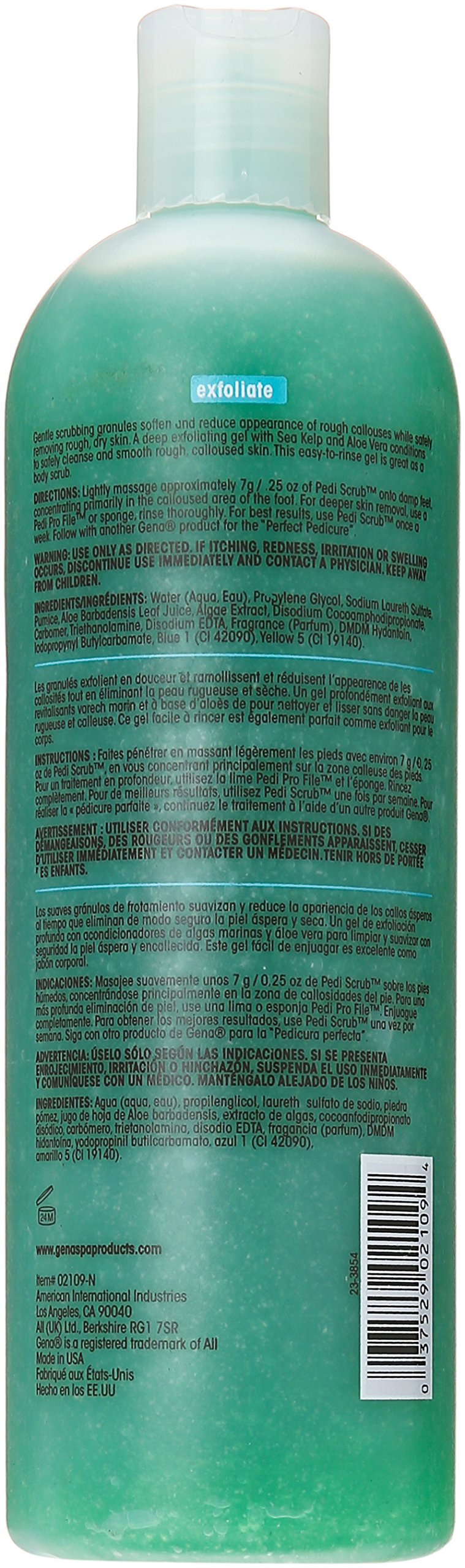 Gena Pedi Scrub Gel 16 Fl Oz