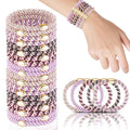 FORENEE Hair Ties No Damage - 20PCS Ponytail Holders - Elastic Hair Ties for Thick Hair - Braided Hair Bands for Women Girls's Hair - Violet