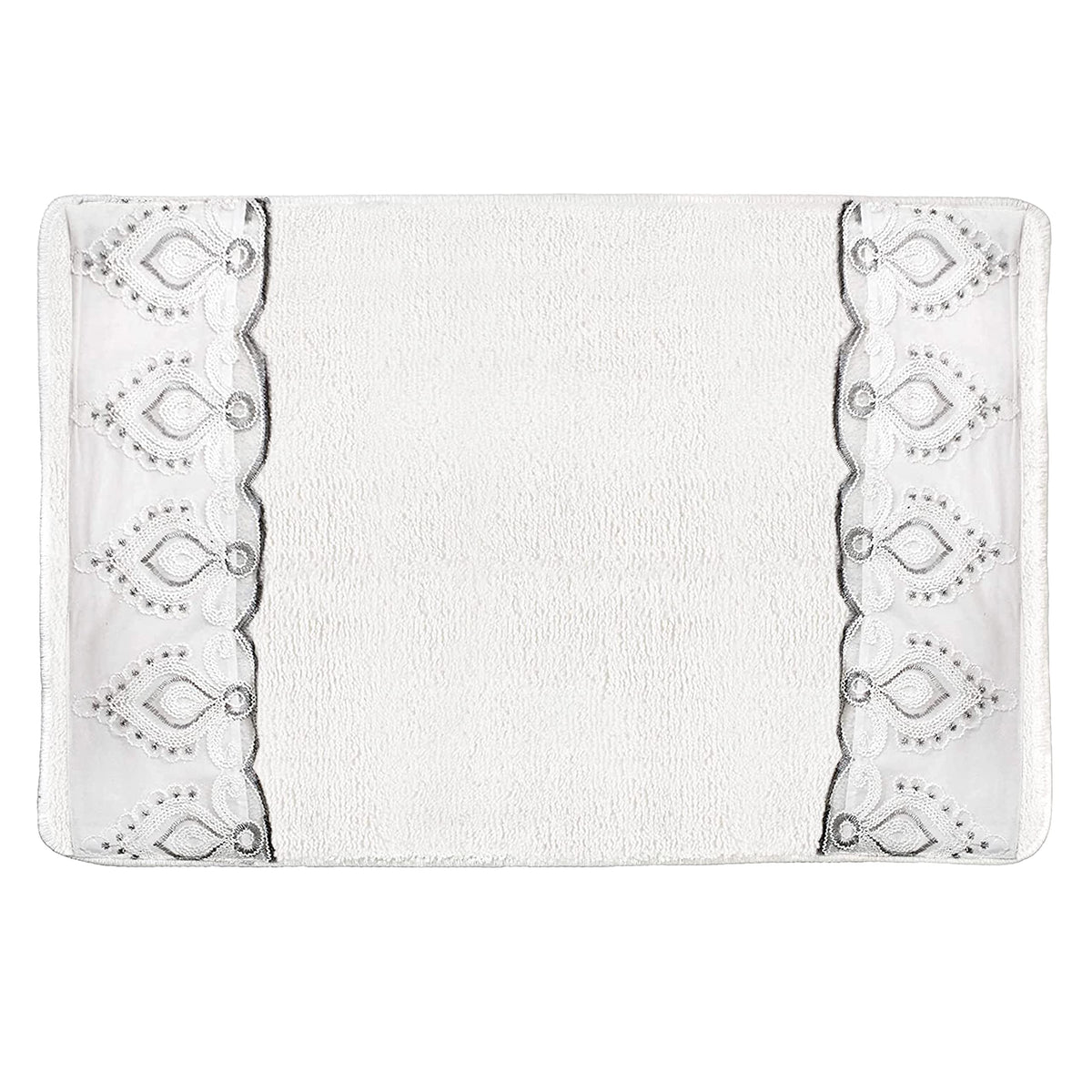 Zahari Home 13pc Rose Vine Bathroom Sheer Shower Curtain Sets Sheer Shower Curtain & 12 Shower Bathroom Hooks Modern Classic Luxury Contemporary Decor Beige Shower Curtain Set