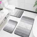 OLANLY Microfiber Bathroom Rugs Sets 3 Piece, 36"x24"+24"x16"+24"x20"