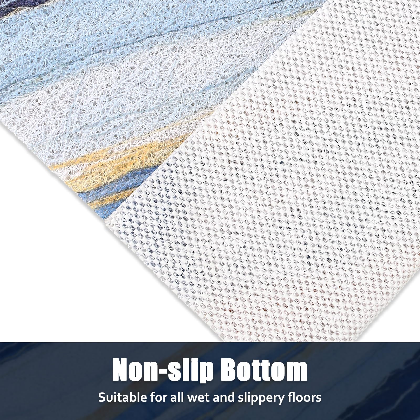 Shower Mat Non Slip: 32x32 Inch Soft and Comfortable Square Shower Mat, PVC Loofah Massage Showe Mats for Inside Shower, Anti Slip Mat for Shower, Tub, Floor, Bathroom, Kitchen, Hotel, Quick Drying