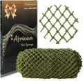 African Net Sponge Authentic, African Exfoliating Sponge Real African Net Black Owned, African Bath Sponge Back Scrubber, Body Exfoliator Shower Bath Accessories (Olive Green)