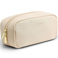 VLANDO Small Makeup Bag,Makeup Pouch,Travel Makeup Organizer Bag Valentines Gifts for Women Purse Travel Accessories Toiletry Bag Skincare Bag-White