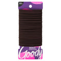 Goody Ouchless Hair Elastics – No Pull, No Breakage, Tangle-Free Hold for Thick, Curly, Coily & Textured Hair – 30 Count, Brown, Long-Lasting Ponytail Holders for Women & Men