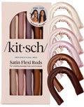 Kitsch Satin Flexi Rods Heatless Curling Rod - 6 pcs, Rosewood