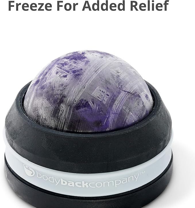 Body Back FSA Eligible Manual Massage Roller Ball | Deep Tissue Roller & Lacrosse Ball - Handheld Massager for Sore Muscles & Joint Pain | 360° Mobility Therapy Ball for Athletes & Fitness Recovery
