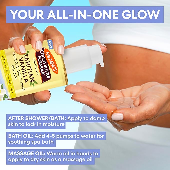 Palmer's Tahitian Vanilla Body Oil, Cocoa Butter Formula (6.5 Fl Oz)