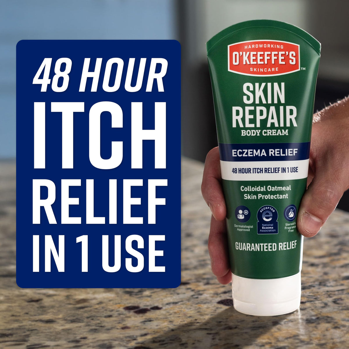 O’Keeffe’s Skin Repair Eczema Relief Body Cream, 7oz Tube (Pack of 1)