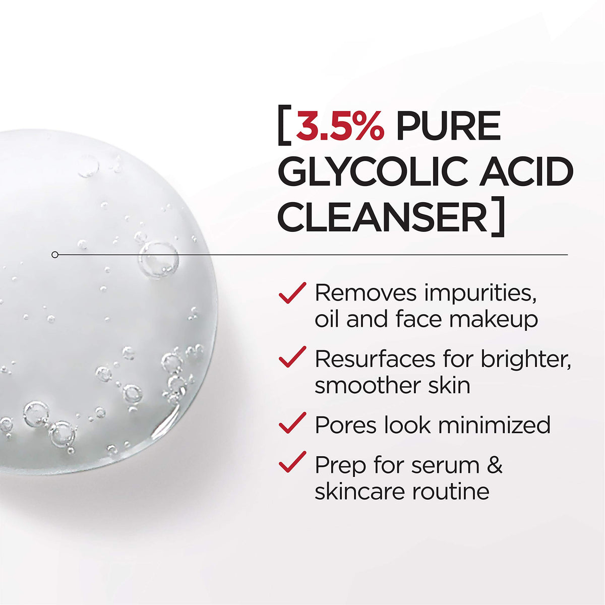 L'Oreal Paris Revitalift 3.5% Pure Glycolic Acid Brightening Cleansing Gel wth Salicylic Acid 6.7 fl oz