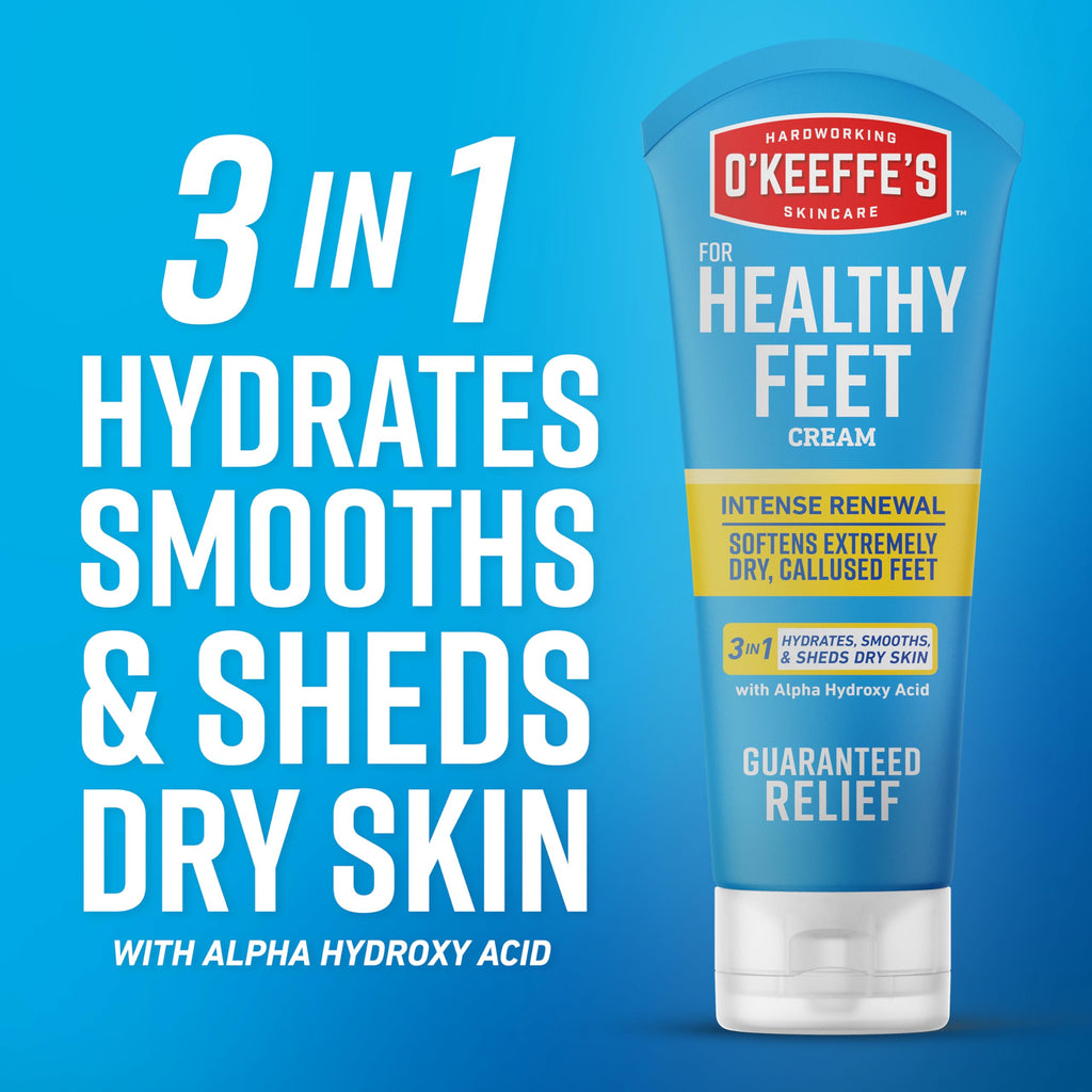 OKeeffes Healthy Feet Intense Renewal Cream, 3 oz Tube, 1-Pack