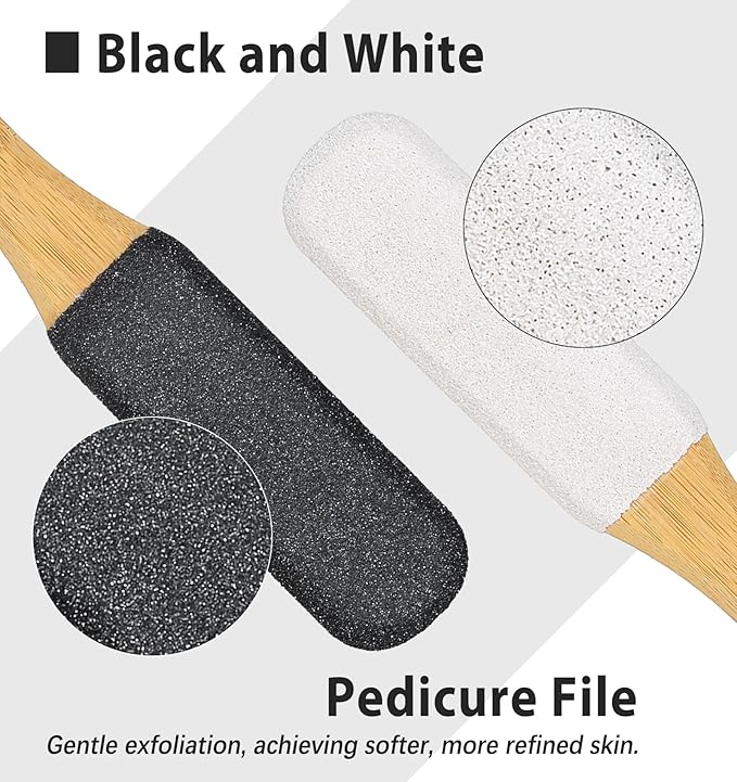 2Pcs Pumice Stone for Feet, Callus Remover for Feet, Natural Pumice Stone for Cracked Heels, Dual-Use Wet/Dry, Long-Lasting & Eco-Friendly Feet Care