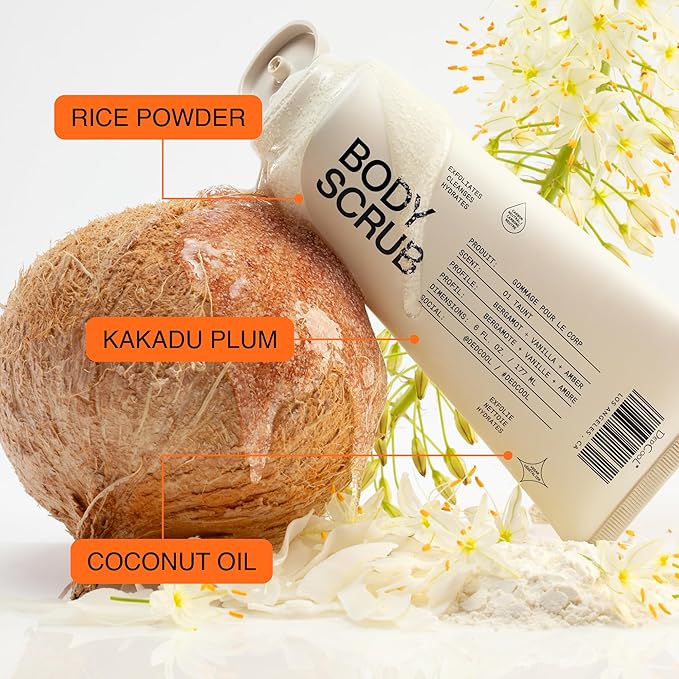 DedCool Body Scrub | 01 Taunt | Rice Powder, Kakadu Plum & Coconut Oil | Gentle Exfoliating Formula | Mini | 2 oz