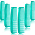 Leinuosen 12 Pieces Pocket Hair Combs, Fine Tooth Combs, Cyan-blue