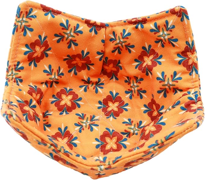 ROGITU Cotton Microwavable Bowl Cozy, Microwave-Safe Hot Bowl Holders, Soup Bowl Cozy Bowl Hot Pads (V)