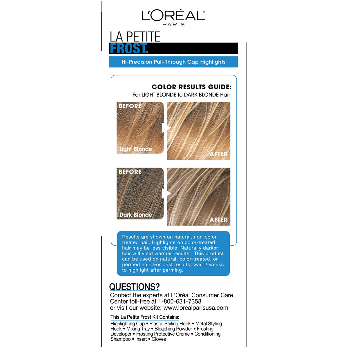 L'Oreal Paris Professional Techniques La Petite Frost Chardonnay, 1-Count