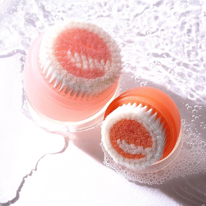 EcoTools Deep Cleansing Facial Brush, Manual Facial Cleansing Brush Exfoliates & Deeply Cleanses, Remove Makeup & Dry Skin, Eco-Friendly Face Brush for Cleansing, Color May Vary, 1 Count