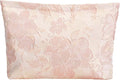 RIKMOXR D Embossed Floral Makeup Bag - Large Capacity Pink Textured Cosmetic Organizer | Travel Toiletry Pouch for Women (Elegant Flower Pattern, Durable Fabric)
