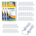 GumChucks Refill Tips - Floss Picks for Braces & Tight Teeth – Reusable Dual Handle Flosser – No Hands in Mouth - Easy for Kids, Adults & Seniors (90 Tips)