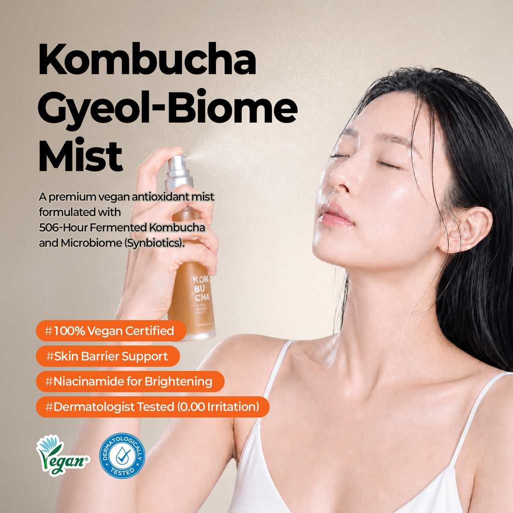 Elishacoy Kombucha Gyeol-Biome Face Mist, Hydrating Facial Spray, 100ml