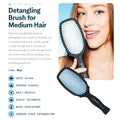 Gimme Beauty Detangling Brush - Curved Paddle Brush for Breakage-Free Detangling - Anti-Static & Frizz - Soft Glide with Ball-Tipped Bristles - Heat-Resistant Styling Tool - Fine Hair