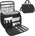 MONSTINA Professional Hairdressing Bag,Hairstylist Travel Bag,Cosmetics Beauty Hairdresser Bag with Shoulder Strap,Hair Makeup Salon Organizer Bag for Barber Insulation Material