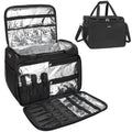 MONSTINA Professional Hairdressing Bag,Hairstylist Travel Bag,Cosmetics Beauty Hairdresser Bag with Shoulder Strap,Hair Makeup Salon Organizer Bag for Barber Insulation Material