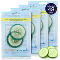 SpaLife Cooling Cucumber Eye Pads | Spa Gifts & Korean Dark Circles & Puffy Eyes Treatment | Nourishing Cucumber Eye Pads | Eye Mask for Puffy Eyes Daily Depuffing Eye Patches | 4 Packs of 12