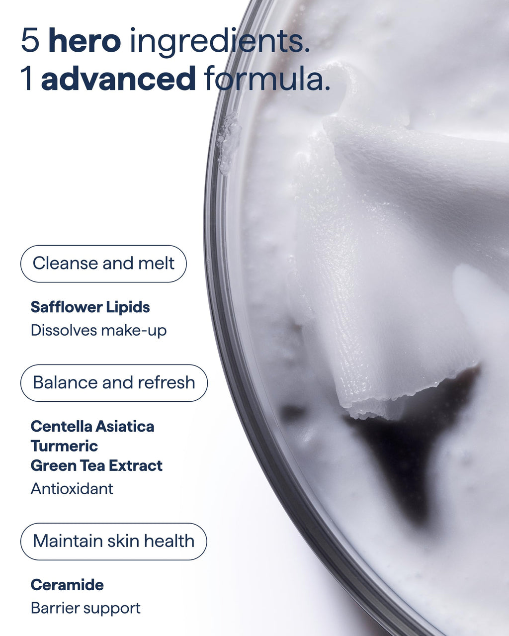 REMEDY for Pre-Cleansing, Derm Dissolve Cleansing Balm, Melts Makeup & SPF