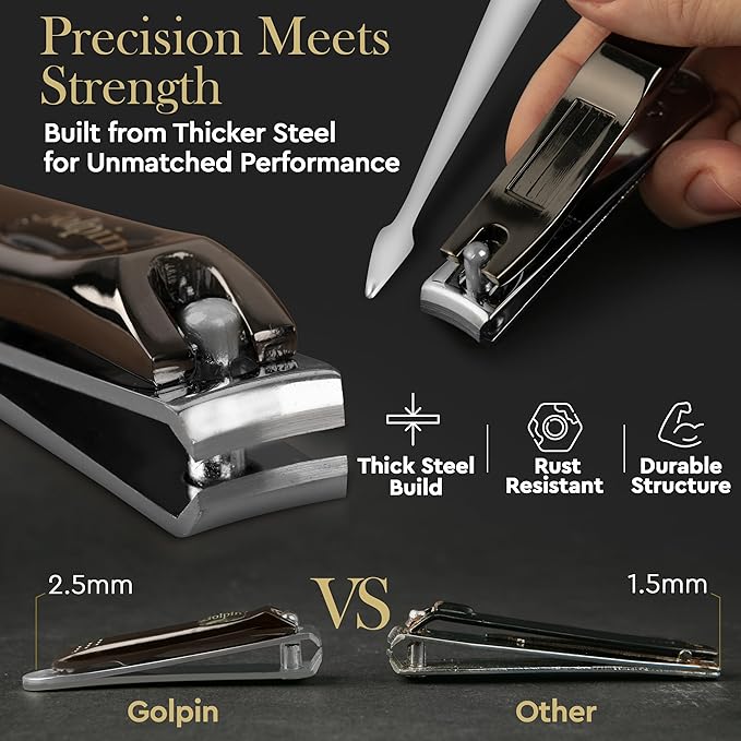 9 Pcs Manicure Set for Men & Women – Stainless Steel Manicure & Pedicure Kit with Travel Nail Grooming Case, Nail Clippers, Cuticle Tools – Gift-Ready Mens Manicure Kit & Womens Grooming Set