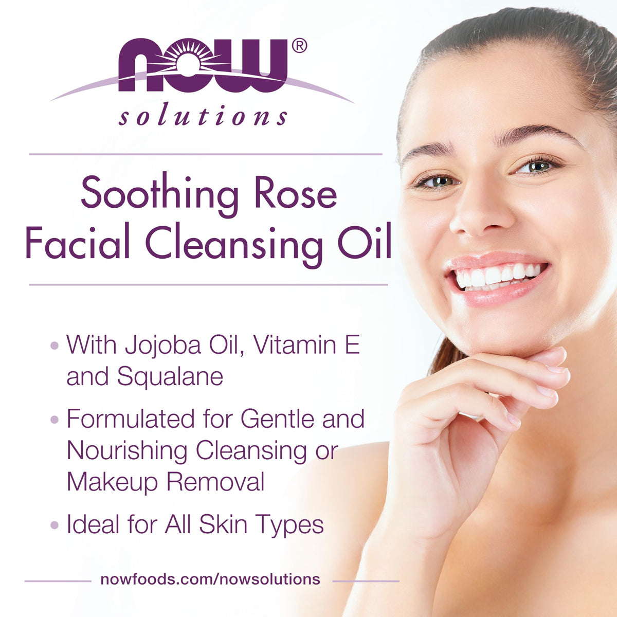NOW Solutions, Soothing Rose Facial Cleansing Oil, 4 fl. oz