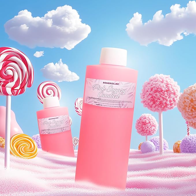 2 Fl Oz Pink Sugary Candied Natural Fragrance Body Oil - Luxury Scented