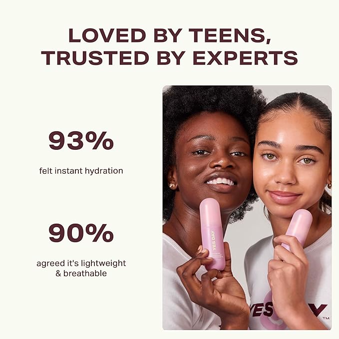 Yes Day Inner Beam Hydrating Face Mist for Teens – Travel Size Facial Spray for Teens & Ages 10 Up, with Kiwano Melon, Glucosamine & Polyglutamic Acid (50ml)