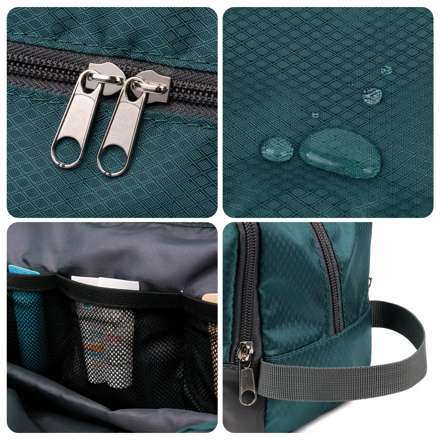 WANDF Travel Toiletry Bag for Men, Small Dopp Kit for Toiletries
