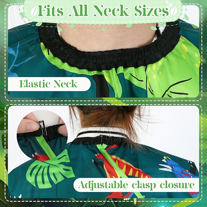 3 Pack Kids Hair Cutting Cape, Professional Barber Cape for Children with Fun Designs, Waterproof Haircut Capes Accessories for Kids Salon Barber Styling and Home Use (3 Styles)