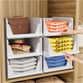 CTSNSLH 5 Pack Closet Organizers Stackable Storage Box